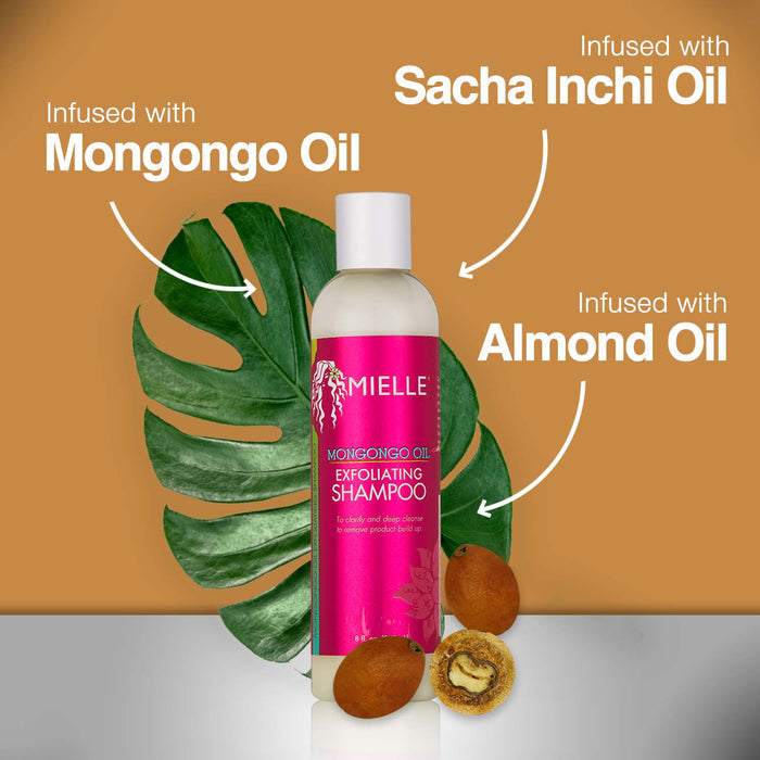 Mielle Mongongo Oil Exfoliating Shampoo (8oz)