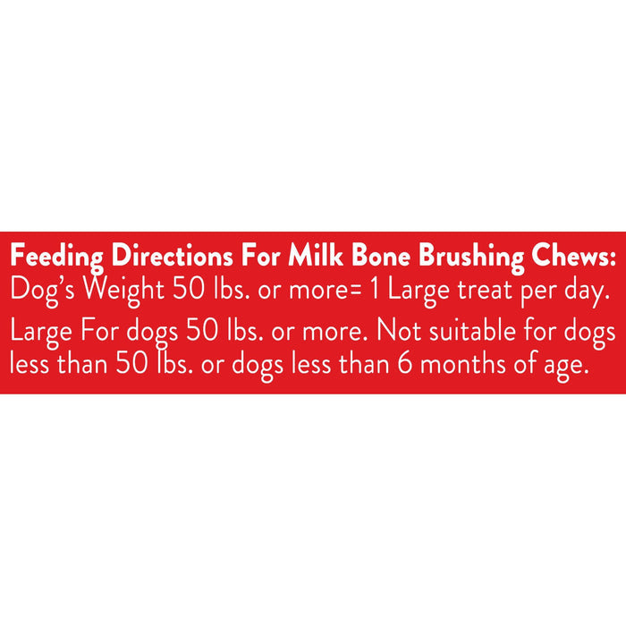 Milk-Bone Brushing Chews Daily Dental Dog Treats, Large, 24.2 Oz. Bag Feeding Directions