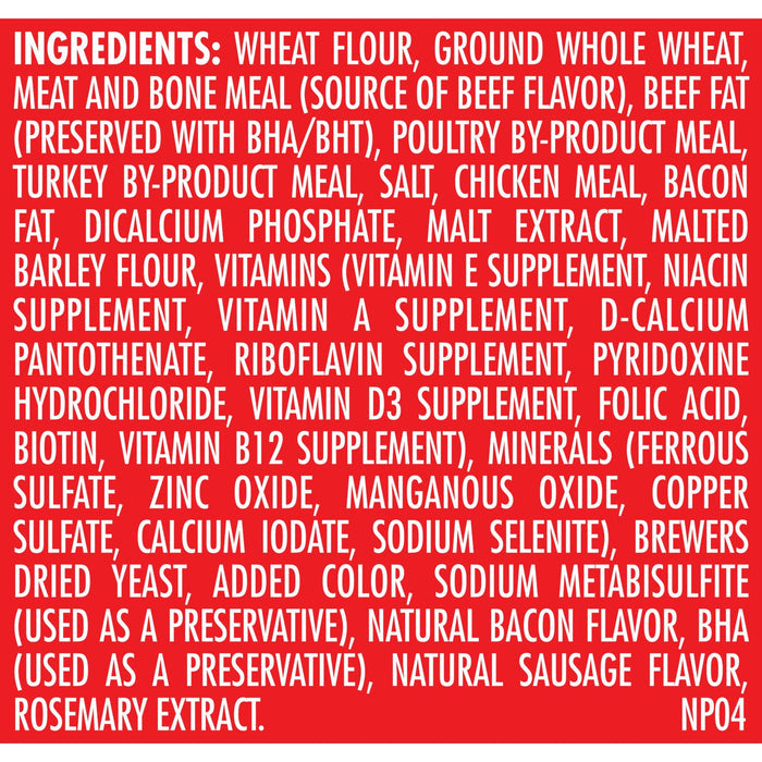 Milk-Bone Flavor Snacks Large Dog Biscuits, Flavored Crunchy Dog Treats Ingredients