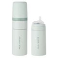 Milk + Water All In One Baby Bottle Stainless Steel (9oz, Olive Green, Fast Flow)