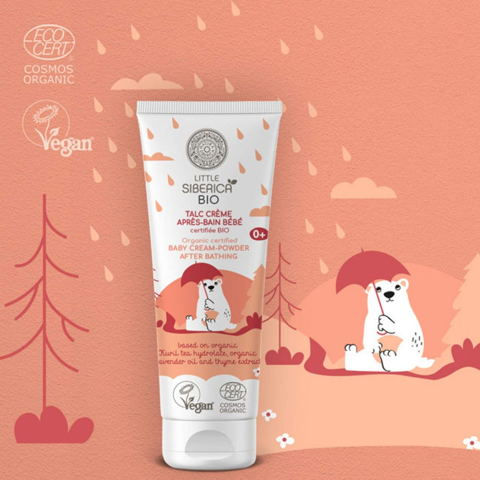 Natura Siberica Little Siberica Organic Certified Baby Cream Powder After Bath