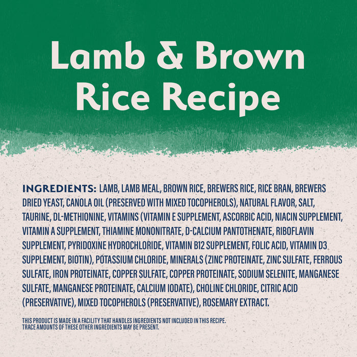 Natural Balance® Limited Ingredient Lamb & Brown Rice Recipe Dog Dry