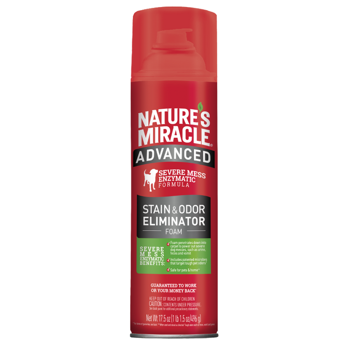 Nature's Miracle Advanced Dog Stain and Odor Foam Aerosol 17.5oz