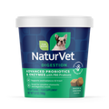 NaturVet Advanced Probiotics & Enzymes Digestion Supplement for Dogs, Bacon & Chicken Flavor, 70 Count