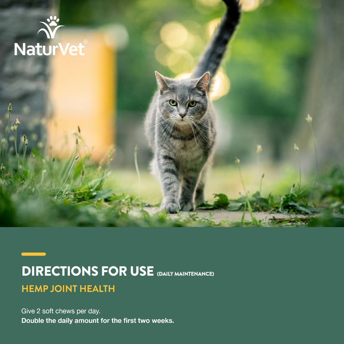NaturVet Hemp Joint Soft Chew for Cats