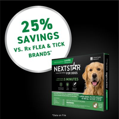 NextStar Flea and Tick Topical Treatment for Large Dogs, 3 ct.