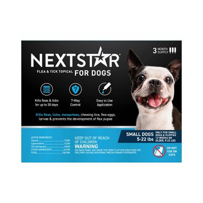 NextStar Flea and Tick Topical Treatment for Small Dogs, 3-Month Supply, 3 ct.