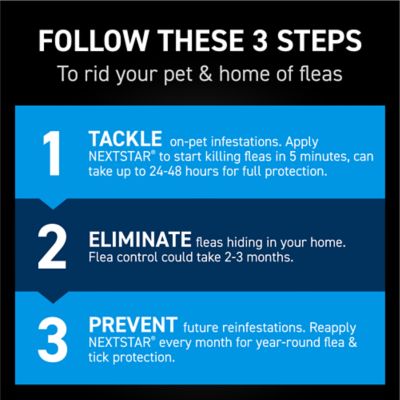 NextStar Flea and Tick Topical Treatment for Small Dogs, 3-Month Supply, 3 ct.