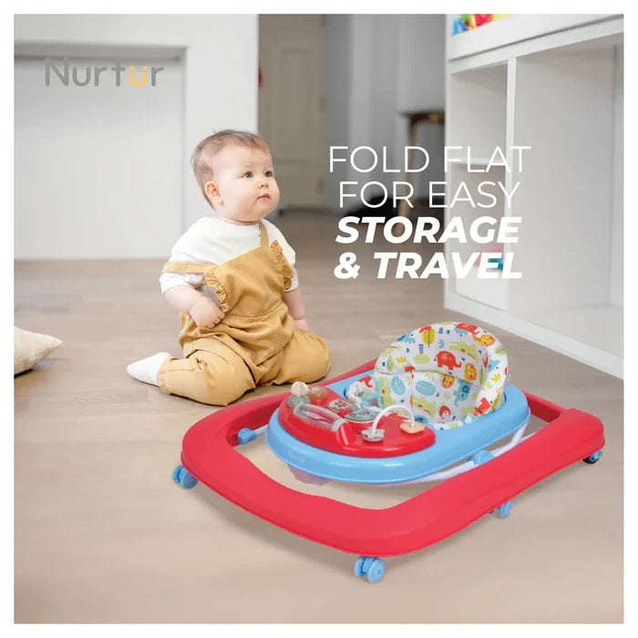 Nurtur 3 In 1 Baby Walker, Music, 3 Height Adjustment, Easy fold