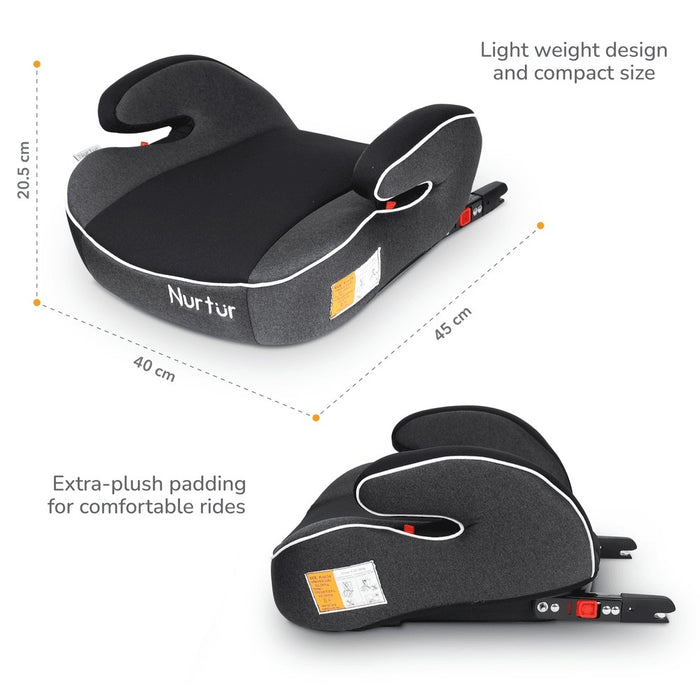 Nurtur Enzo Kids Booster Seat – Black/Dark Grey