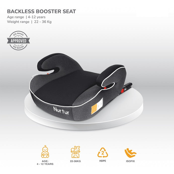 Nurtur Enzo Kids Booster Seat – Black/Dark Grey