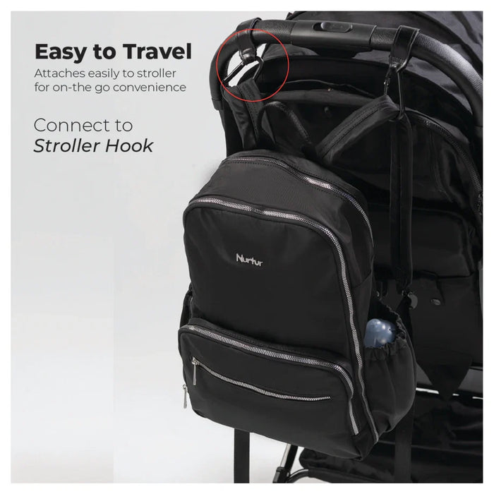 Nurtur Maverick Diaper Bag (Black)