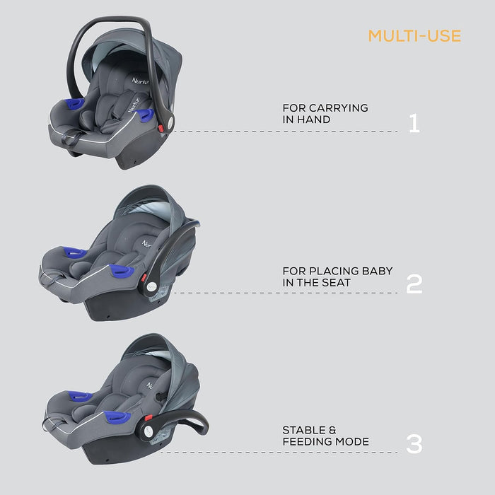 Nurtur Nemo Baby Carrier Adjustable With Canopy/Handle (0-12m+)