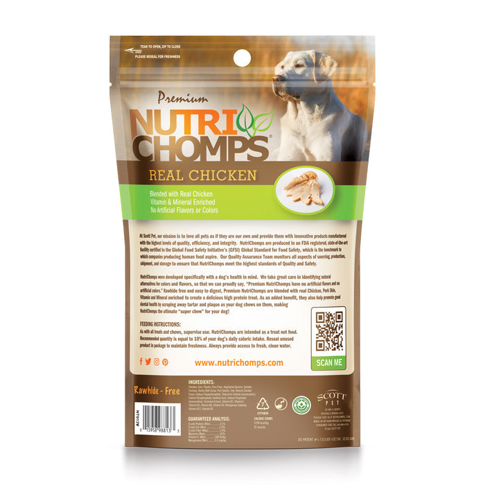 NutriChomps 6-inch Chicken Braids, 4 Count Dog Chews