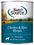 NutriSource Adult Chicken & Rice Canned Dog Food