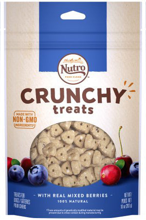 NUTRO Crunchy Dog Treats with Real Mixed Berries, 10 oz. Bag