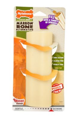 Nylabone Marrow Beef Flavor Dog Chew Toy, L
