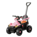Orbic Kids Ride On Push  Car With 6V Light And Music (Pink)