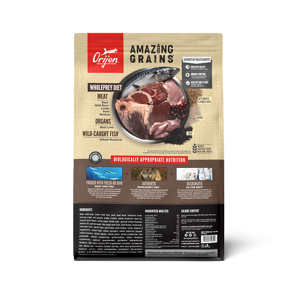 ORIJEN High Protein Amazing Grains Regional Red Dry Dog Food