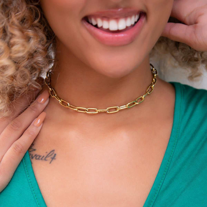 Paperclip Necklace - 7mm - The GLD Shop