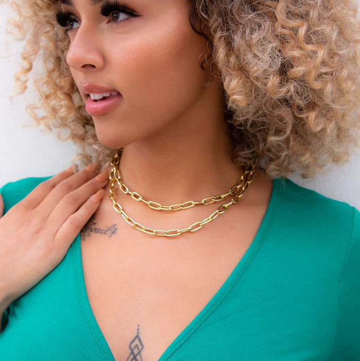 Paperclip Necklace - 7mm - The GLD Shop