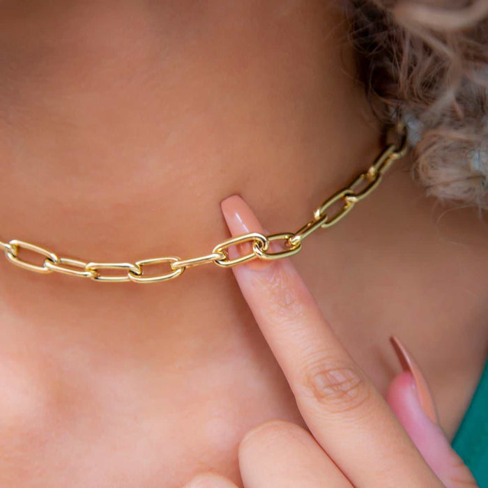 Paperclip Necklace - 7mm - The GLD Shop