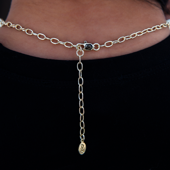 Pearl Ruby Gemstone Lariat Necklace in Yellow Gold