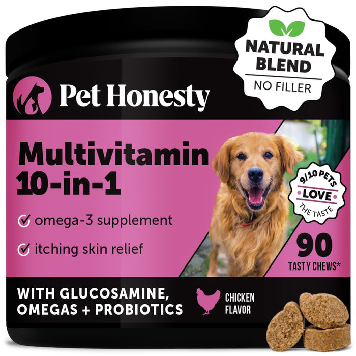 Pet Honesty 10-for-1 Multivitamin Chicken Soft Chew for Dogs