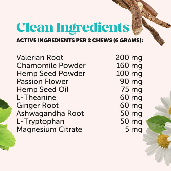 Pet Honesty Hemp Calming Chicken Soft Chew for Dogs