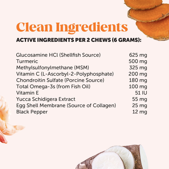Pet Honesty Hip+Joint Health Chicken Soft Chew for Dogs