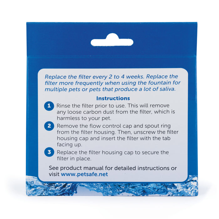 PetSafe Drinkwell Replacement Carbon Filters, Dog and Cat 360 Water Fountain Filters