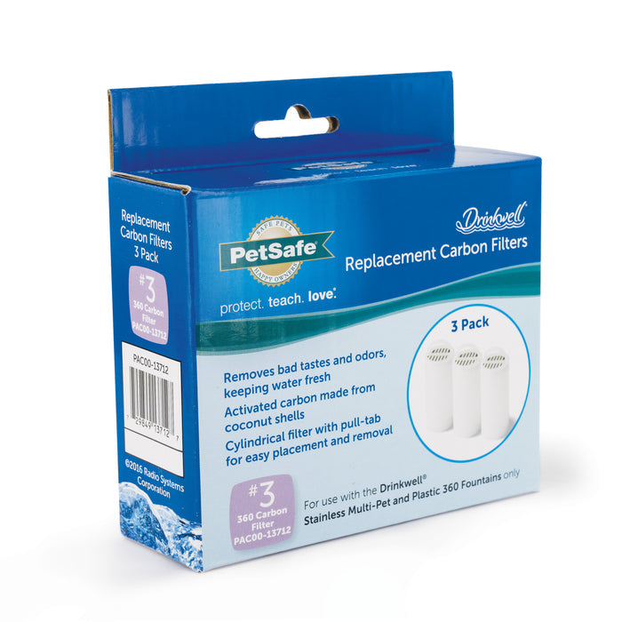 PetSafe Drinkwell Replacement Carbon Filters, Dog and Cat 360 Water Fountain Filters