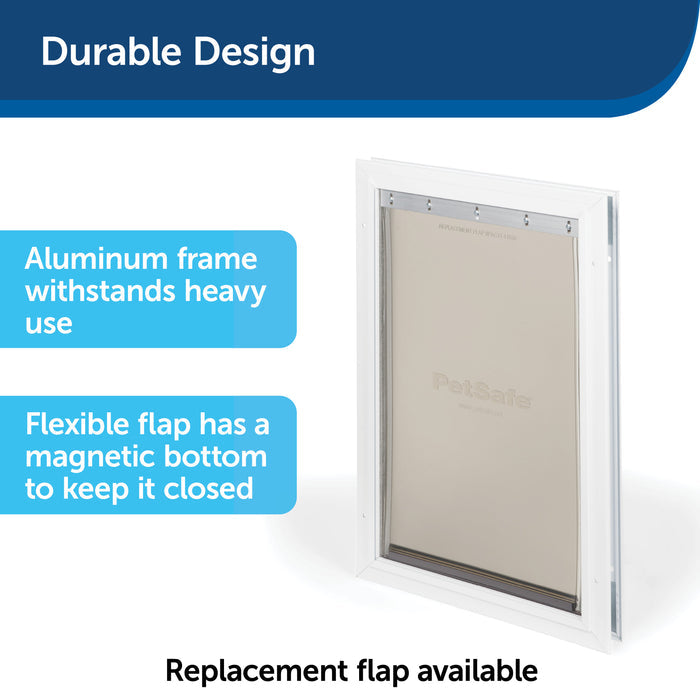 PetSafe® Freedom Aluminum Pet Door Medium, White
