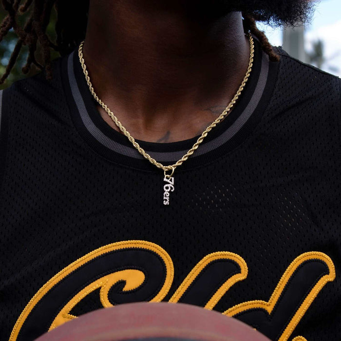Philadelphia 76ers Wordmark Logo Pendant