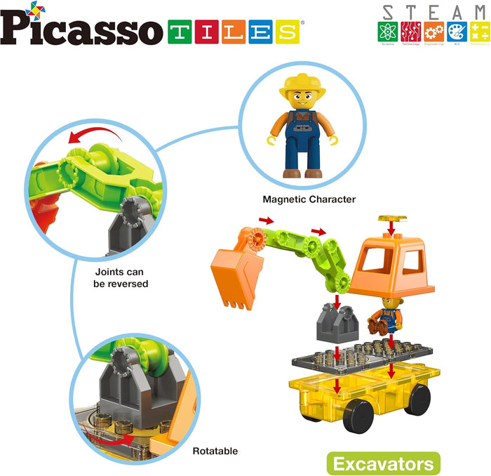 Picasso Magnetic Car Base 2 In 1 (16 Pcs)