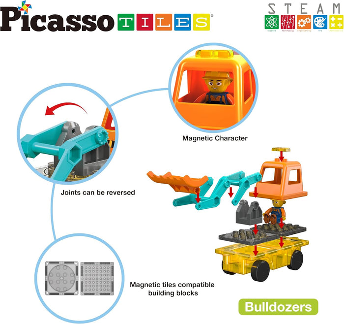 Picasso Magnetic Car Base 2 In 1 (16 Pcs)