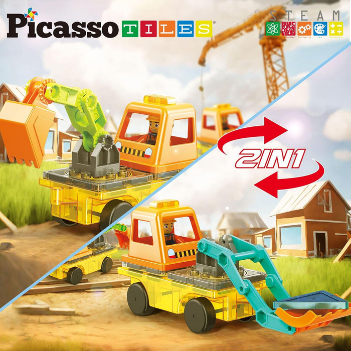 Picasso Magnetic Car Base 2 In 1 (16 Pcs)