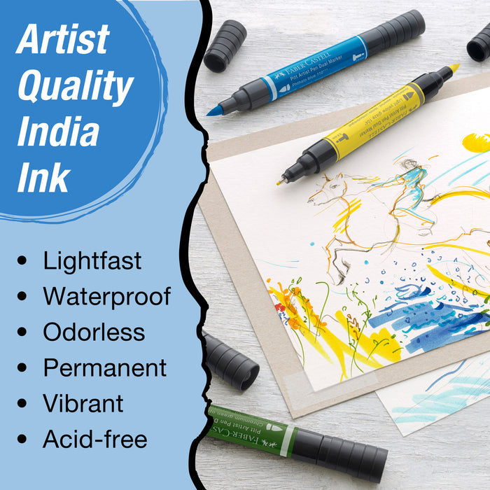 Pitt Artist Pen Dual Markers, Wallet of 20 - #FC162020