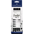 Pitt Artist Pen, Essential Art - #199 Black Set of 4 - #FC770075