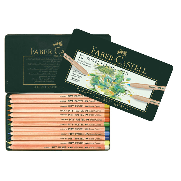 Pitt Pastel Pencils, Tin of 12 - #FC112112