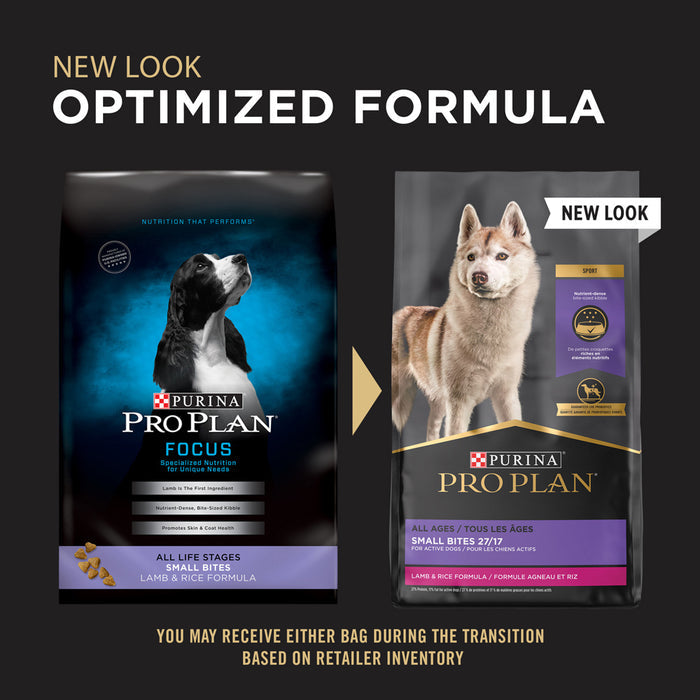 Purina Pro Plan All Ages Sport Small Bites 27/17 Lamb & Rice Formula Dry Dog Food