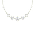 5 Stone Silver Chain Pendant
