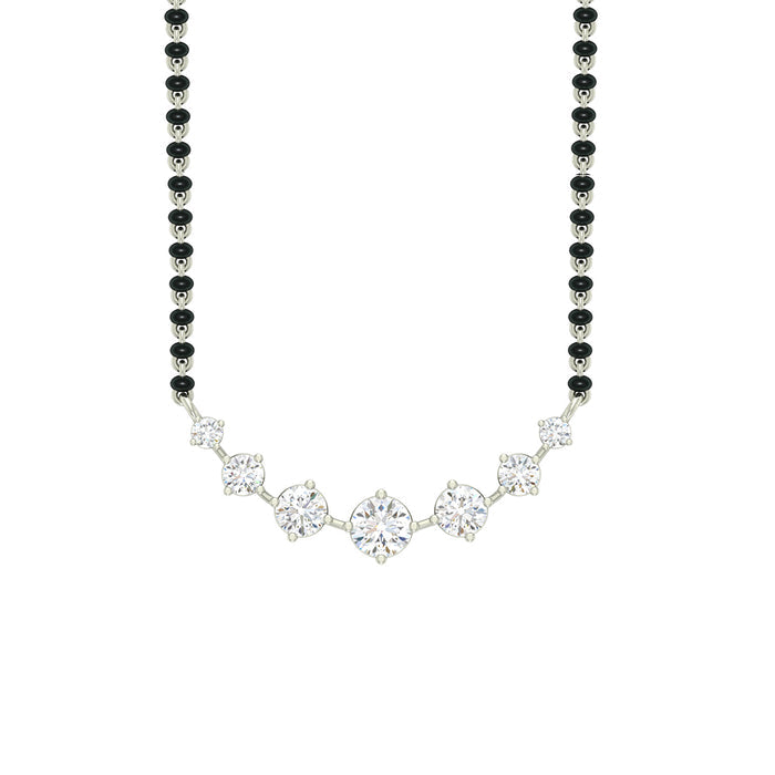 Silver 7 Stone Mangalsutra