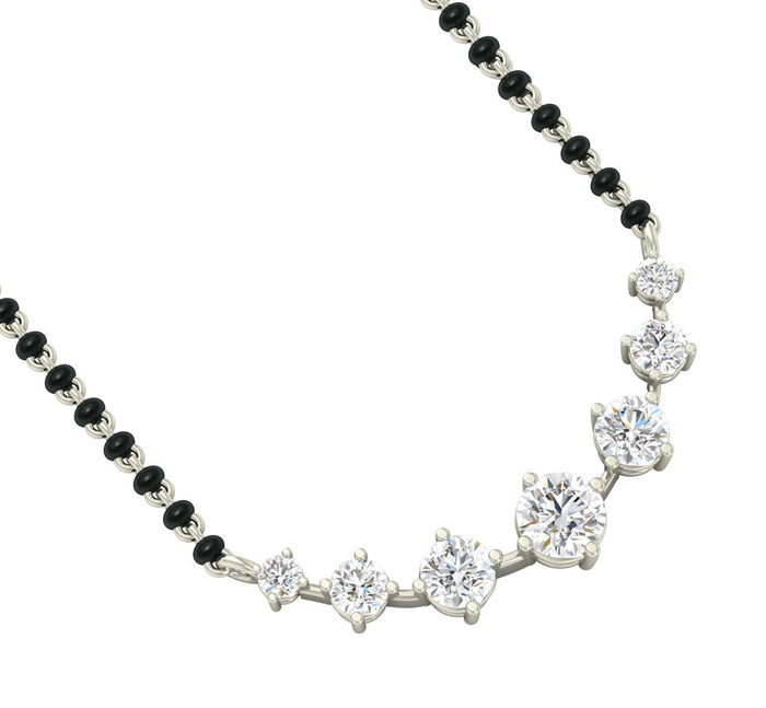 7 Stone Mangalsutra Chain Pendant