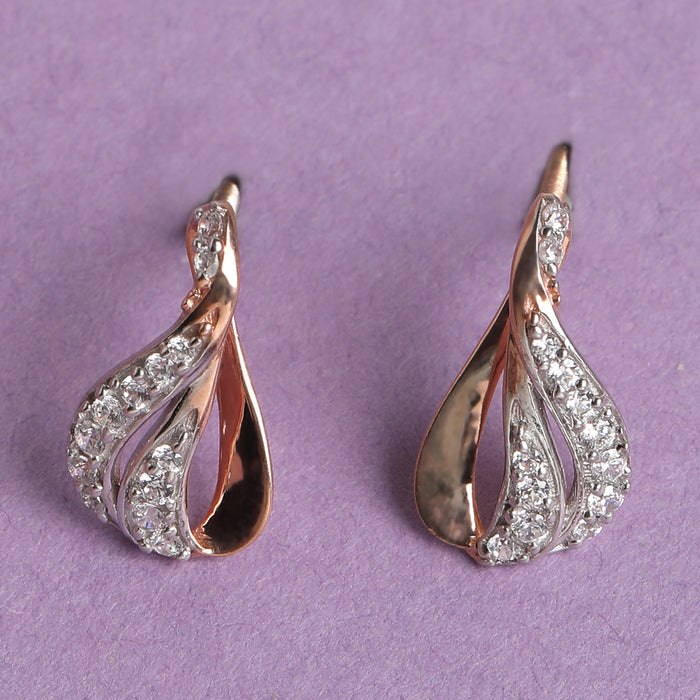 CLARA 925 Sterling Silver Agda Earrings with Screw Back