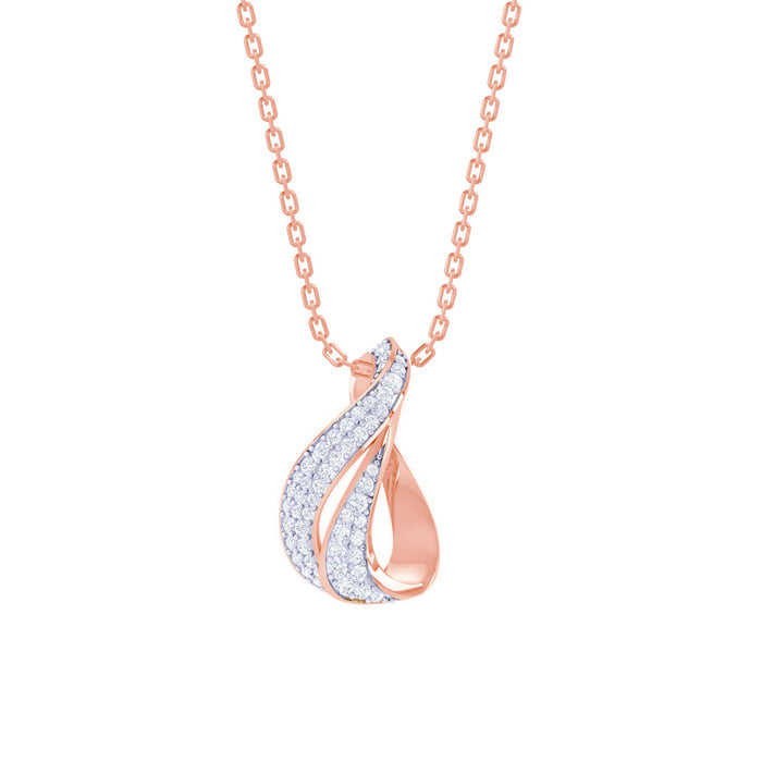 CLARA 925 Sterling Silver Agda Pendant Chain Necklace