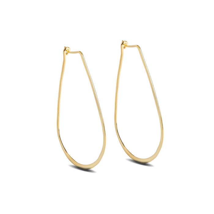 Silver Aiwa Hoop Earrings