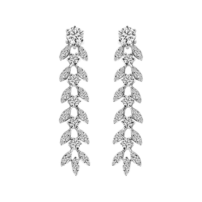 Silver Aiza Dangler Earrings