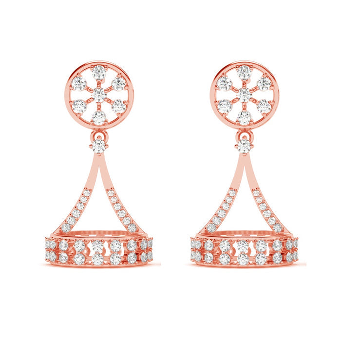 Silver Aiza Jhumki Earrings