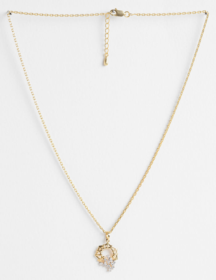 CLARA 925 Sterling Silver Alba Pendant Chain Necklace